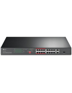 16 Port 10/100Mbps + 2 Port Gigabit Rackmount  Switch with 16 Port PoE+
