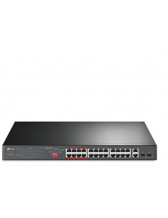 24 Port 10/100 Mbps + 2 Port Gigabit Rackmount  Switch with 24 Port PoE+