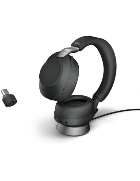 Jabra Evolve2 85 Link380c UC Stereo Stand Black