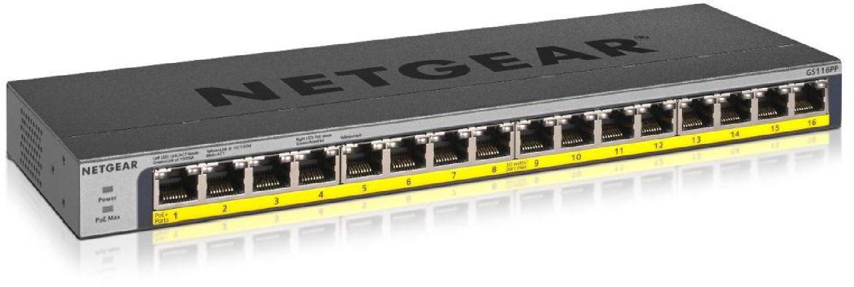 16PT POE/POE+GIGABIT UNMANAGED Switch