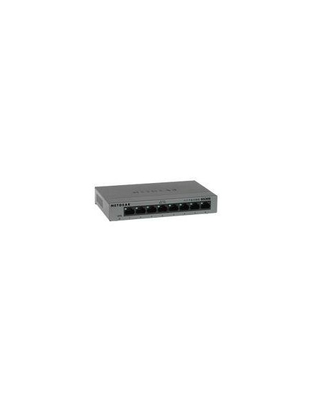 8 poorts gigabit switch metalen behuizing