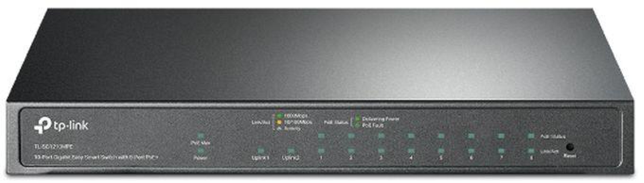 10 Port Gigabit Easy Smart Switch with 8 Port PoE+