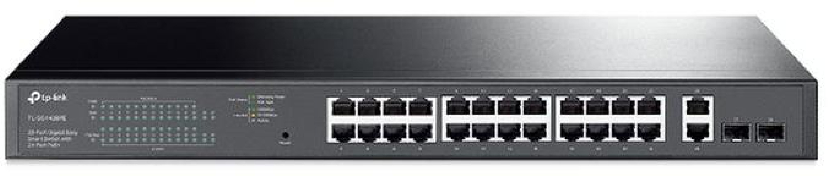 28 Port Gigabit Easy Smart Switch with 24 Port PoE +