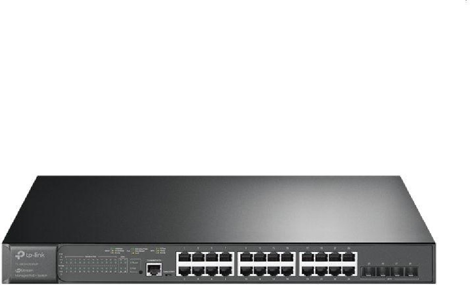Omada   JetStream 24 Port Gigabit  4 port 10GE SFP + Managed Switch with 24 Port PoE+