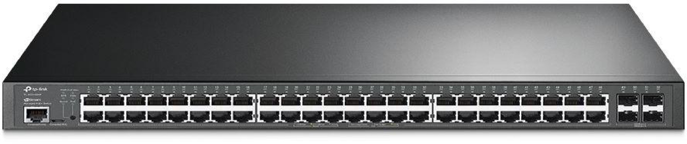 Omada   JetStream 52 Port Gigabit 4 port 10 GE L2+ Managed Switch with 48 Port PoE+