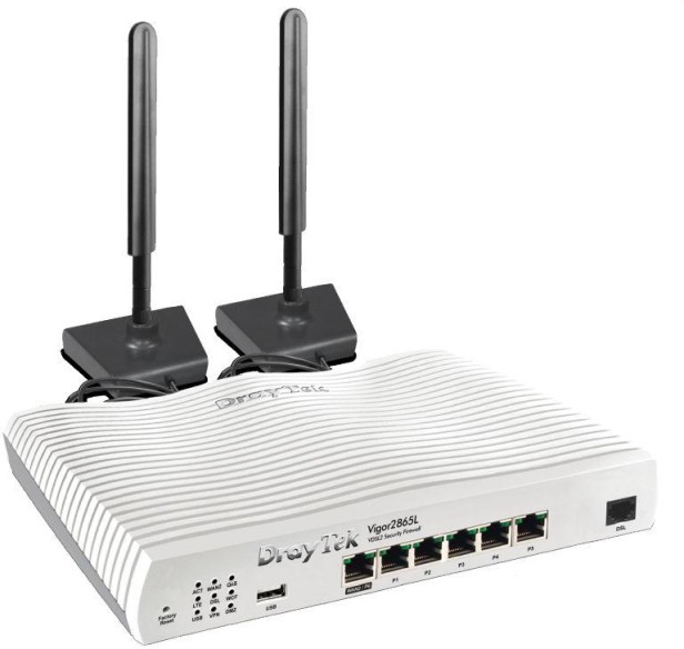 Vigor 2865L LTE (4G) modem met Dual SIM card slot