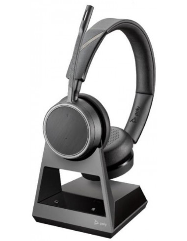 POLY Voyager 4220 UC Headset  Zwart w Charging stand