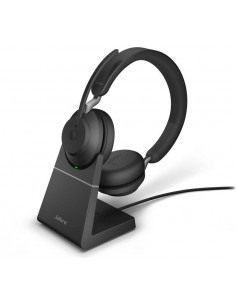 Jabra Evolve2 65 Link380a UC Stereo Stand Black