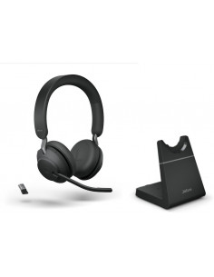 Jabra Evolve2 65 Link380a MS Stereo Stand Black