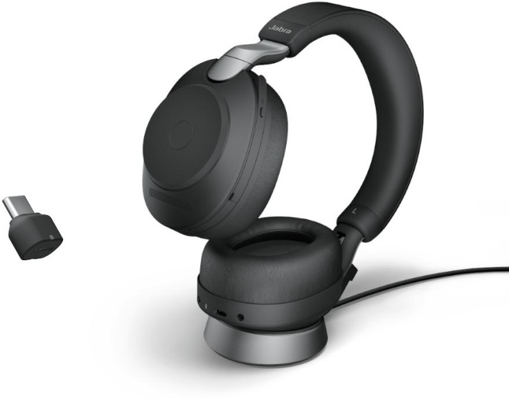 Jabra Evolve2 85 Link380c MS Stereo + Stand Black