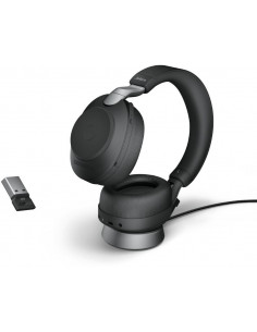 Jabra Evolve2 85 Link380a MS Stereo Stand Black